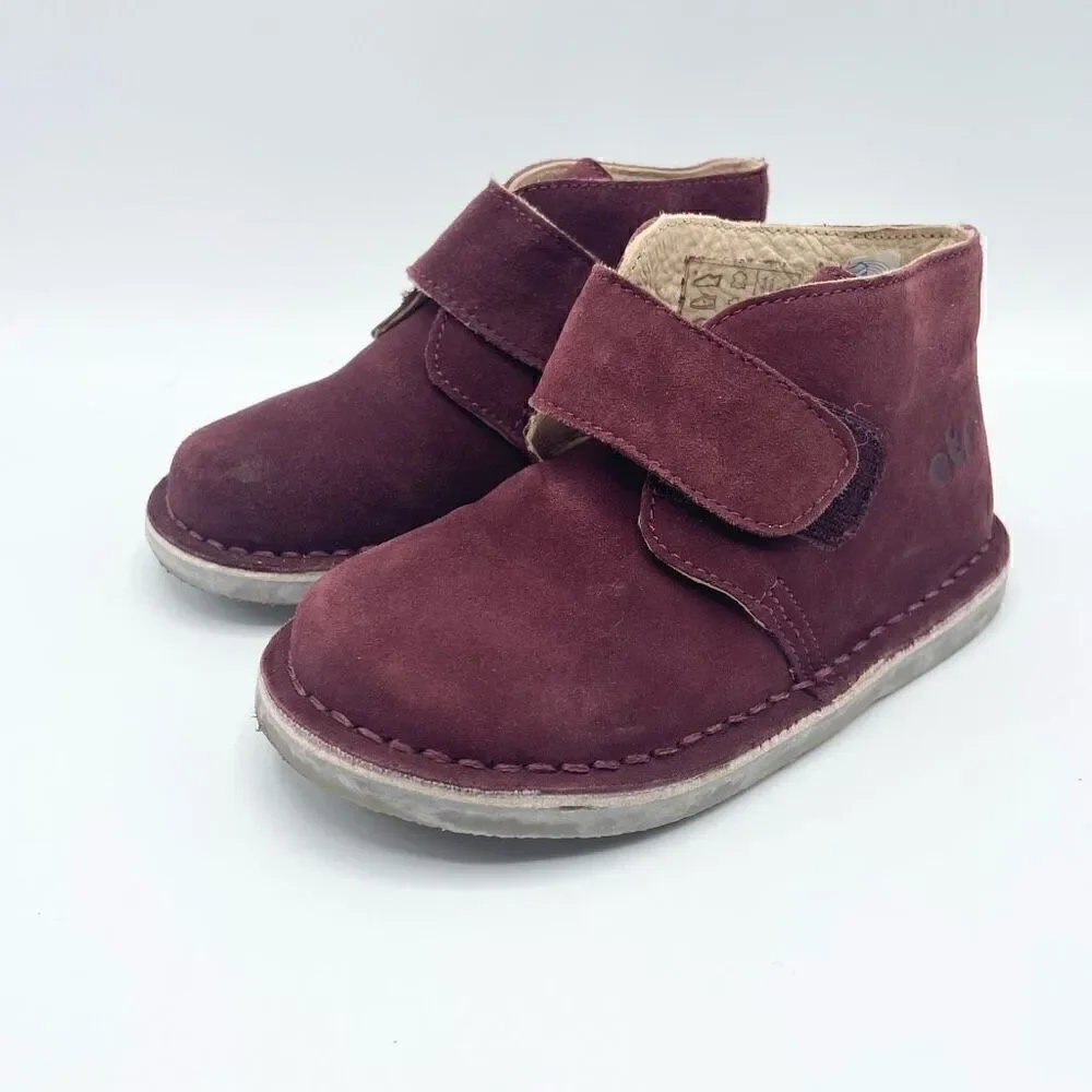 OTS maroon suede Chelsea boots - size T 25 (euro size)
